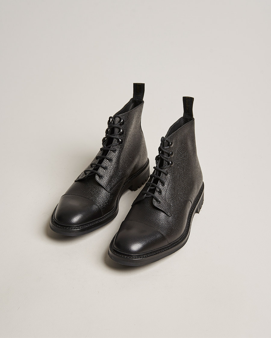 Heren | Handgemaakte schoenen | Loake 1880 | Sedbergh Derby Boot Black Calf Grain