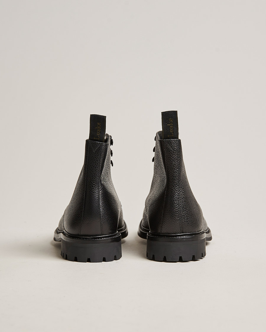 Heren | Laarzen | Loake 1880 | Sedbergh Derby Boot Black Calf Grain