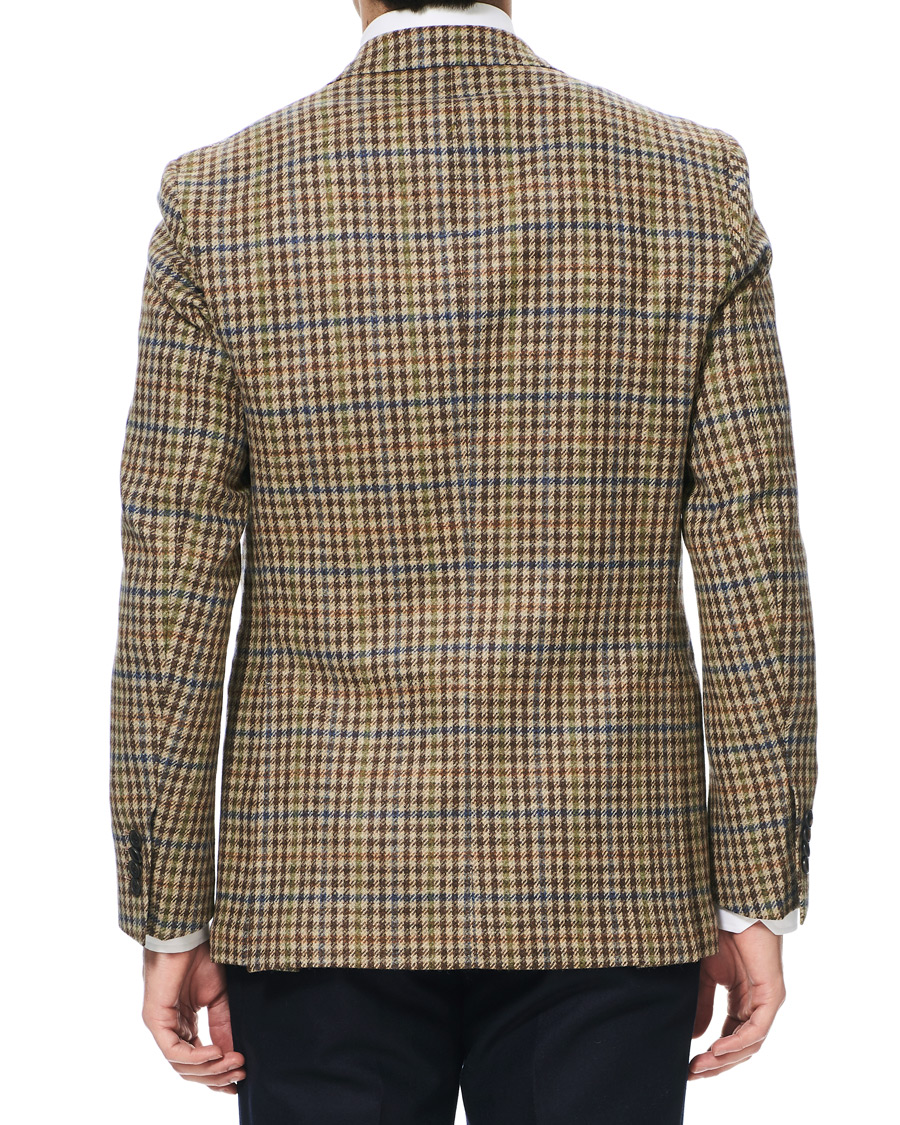 Heren | Blazers | Berg&Berg | Dan II Gun Club Check Wool Blazer Brown/Olive