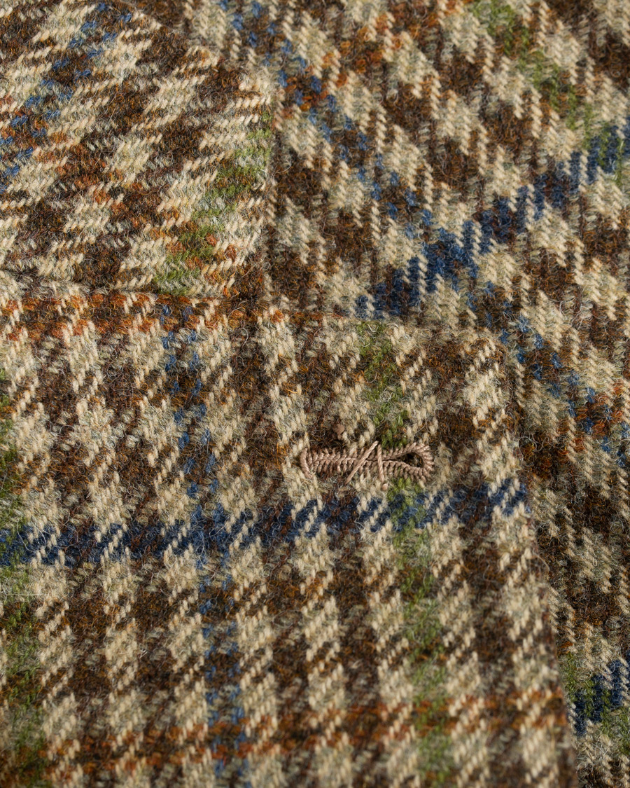 Heren | Blazers | Berg&Berg | Dan II Gun Club Check Wool Blazer Brown/Olive