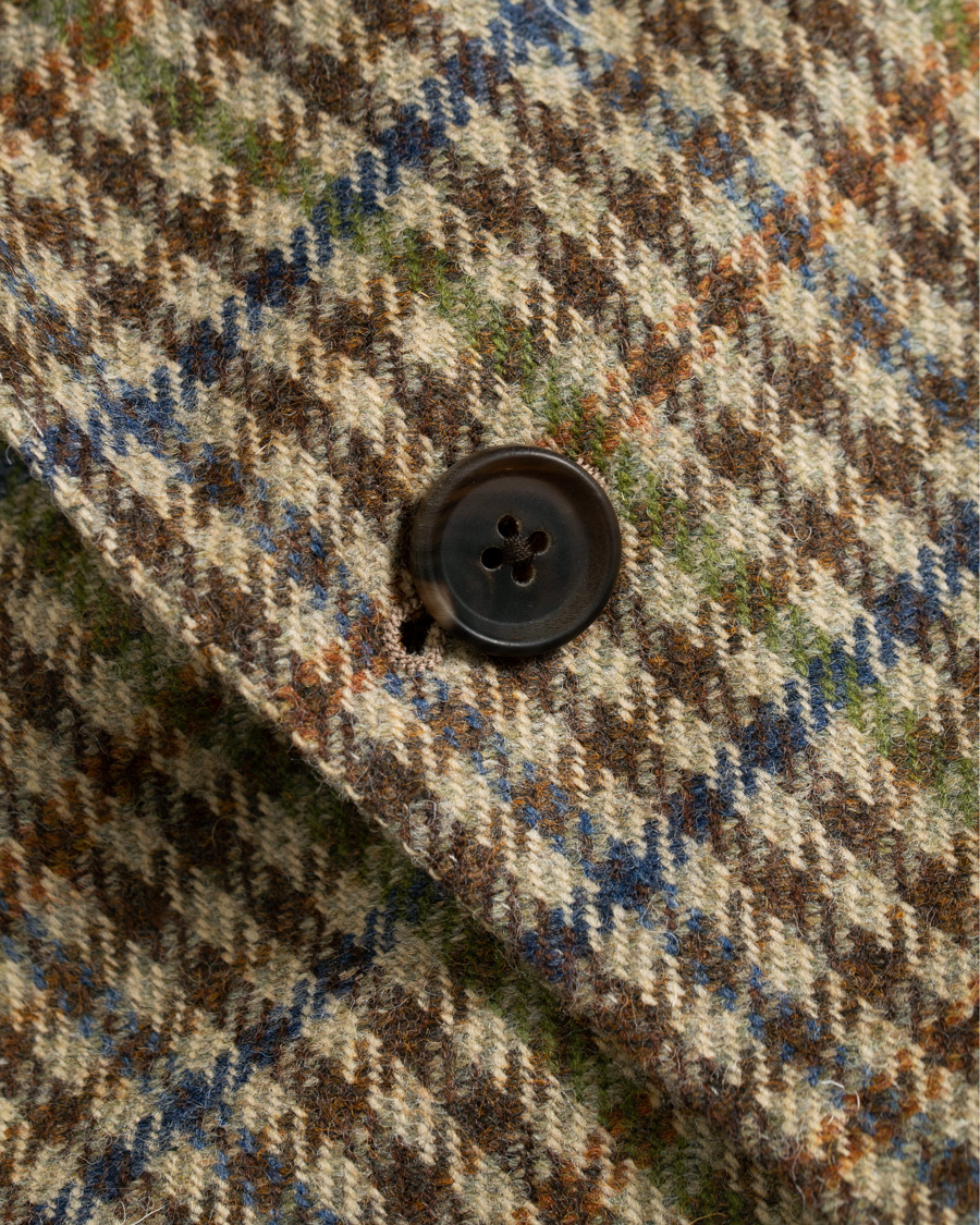 Heren | Blazers | Berg&Berg | Dan II Gun Club Check Wool Blazer Brown/Olive