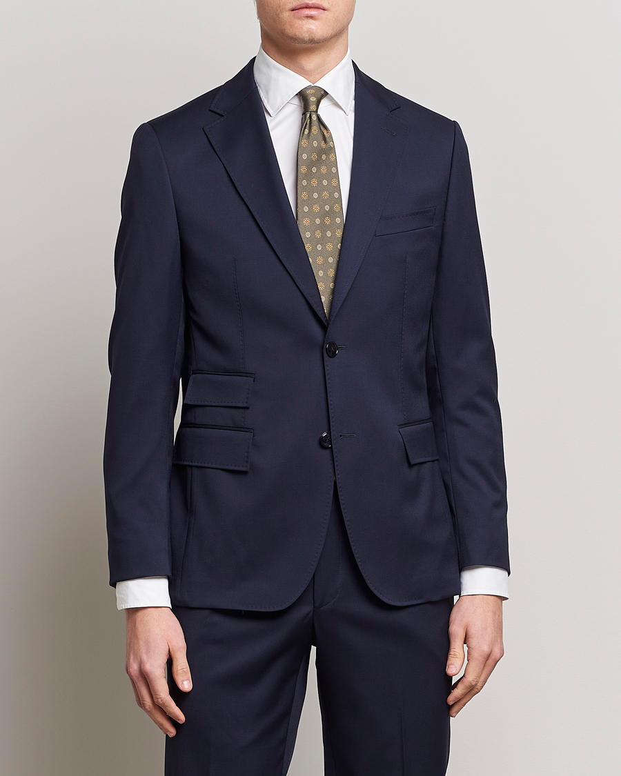 Heren | Blazers | Morris Heritage | Prestige Suit Jacket Navy