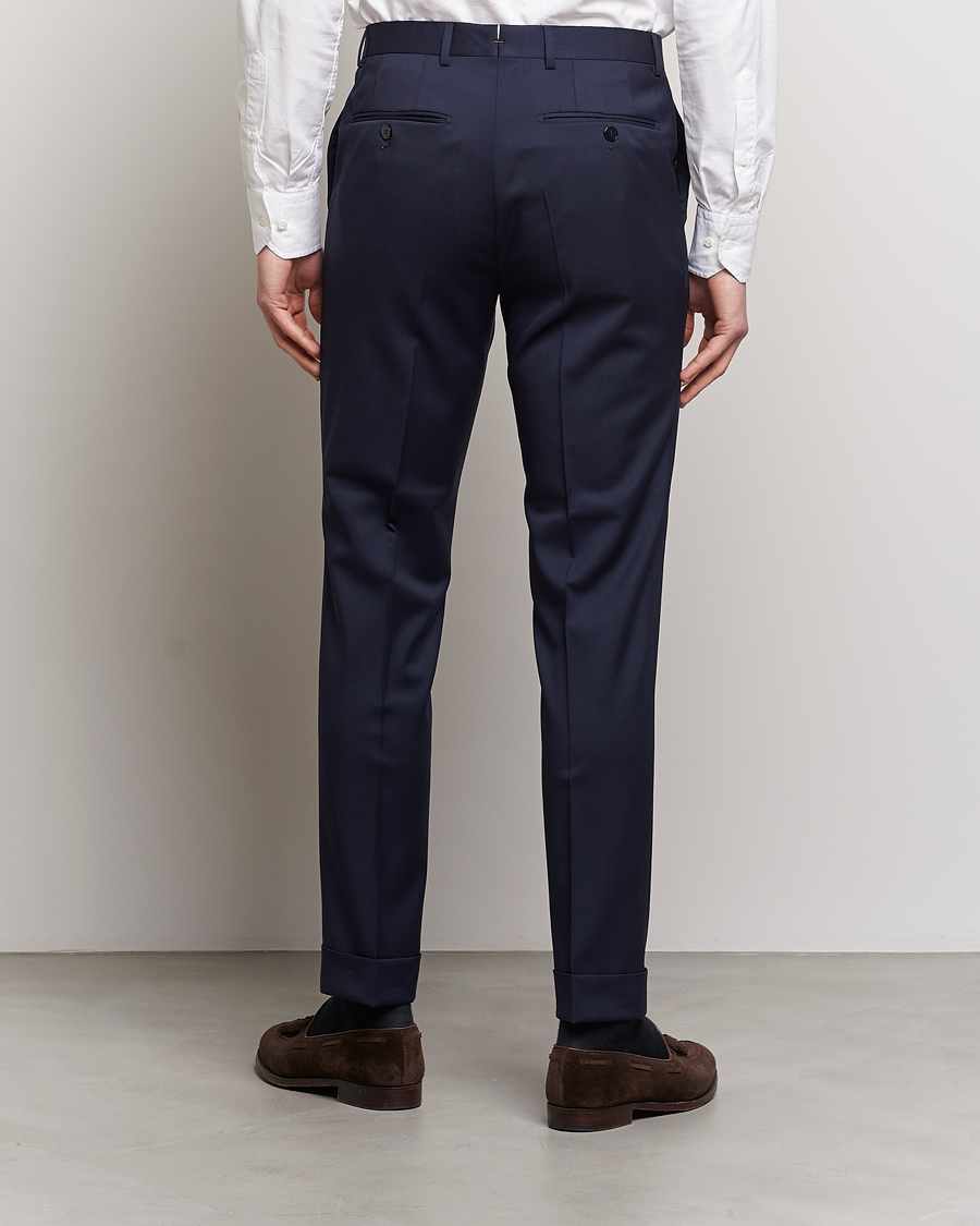 Heren | Broeken | Morris | Prestige Wool Suit Trousers Navy