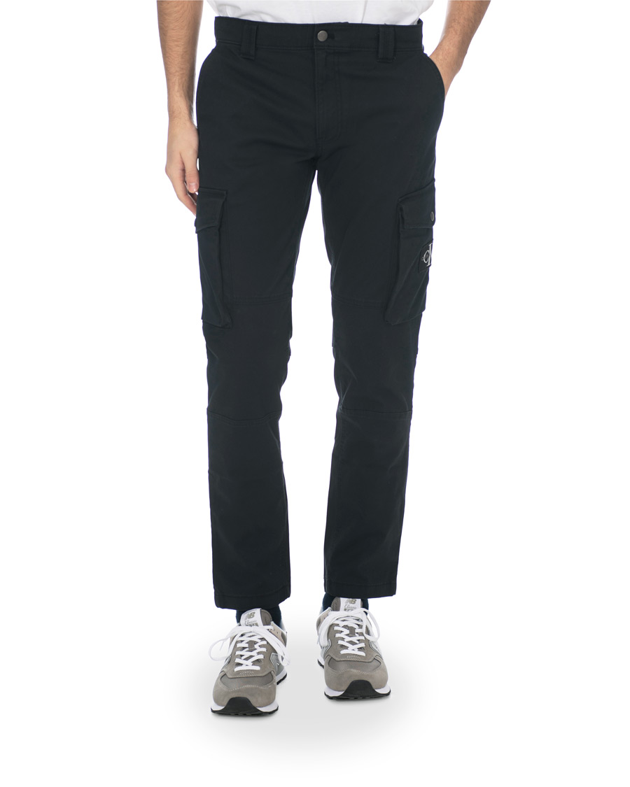 Heren | Broeken | Calvin Klein Jeans | Skinny Washed Cargo Pants Black