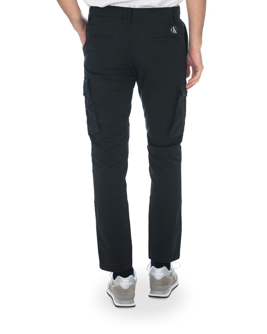 Heren | Broeken | Calvin Klein Jeans | Skinny Washed Cargo Pants Black