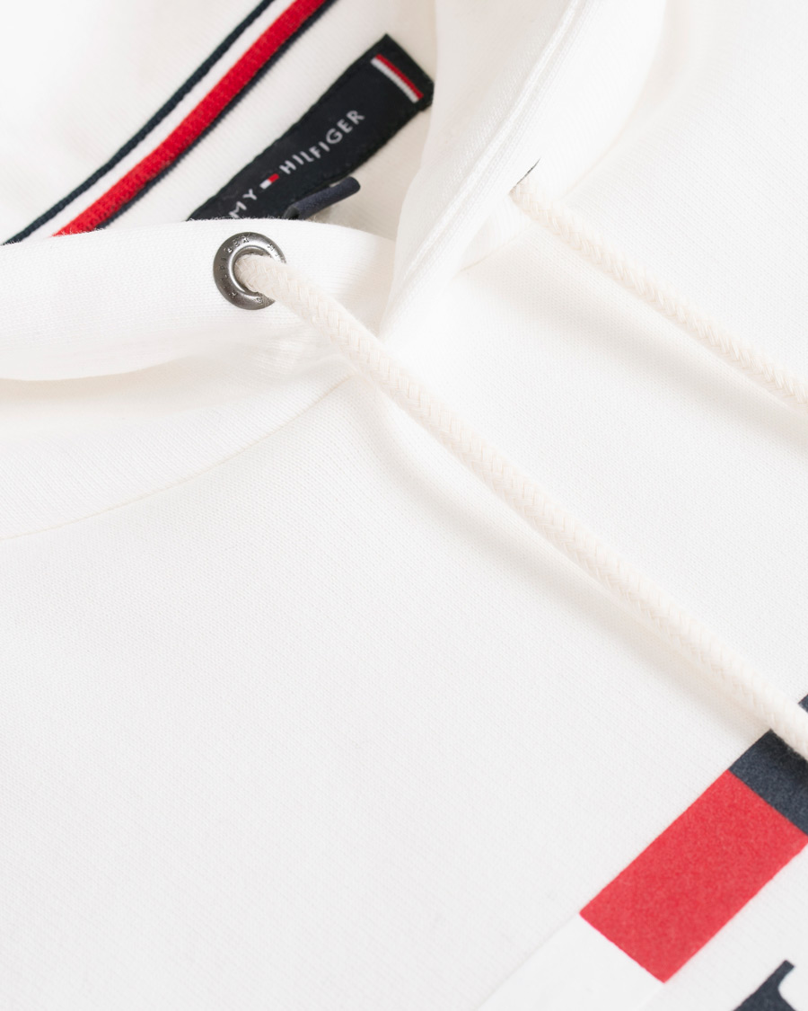 Heren | Truien | Tommy Hilfiger | Basic Logo Hoodie Ecru