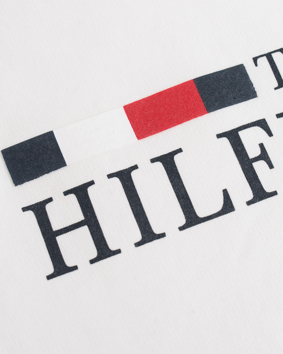 Heren | Truien | Tommy Hilfiger | Basic Logo Hoodie Ecru
