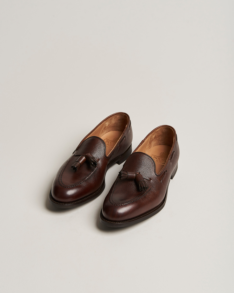 Heren | Handgemaakte schoenen | Crockett & Jones | Cavendish 2 City Sole Dark Brown Grain