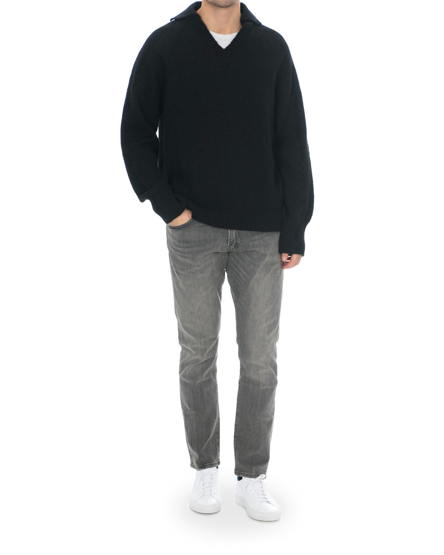 Heren | Truien | Our Legacy | Big Knit Coarse Wool Sweater Black