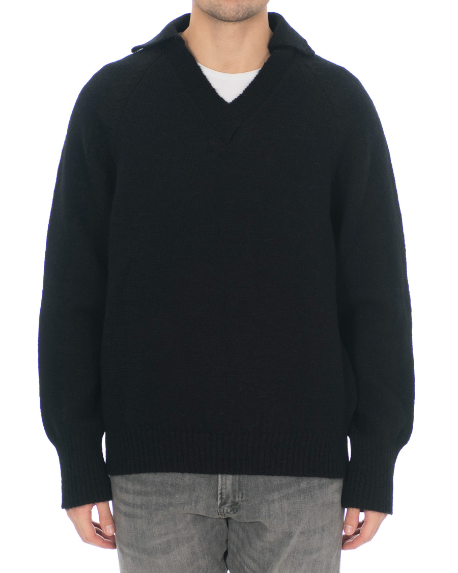 Heren | Truien | Our Legacy | Big Knit Coarse Wool Sweater Black