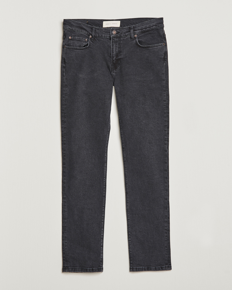Heren | Jeans | Jeanerica | SM001 Slim Jeans Used Black W29L32