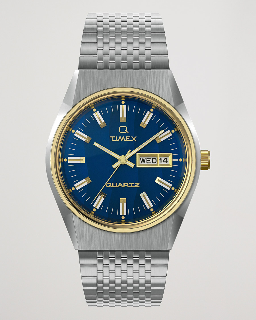 Heren | Timex Q Reissue 1978 Falcon Eye 38mm Steel/Blue Dial | Timex | Q Reissue 1978 Falcon Eye 38mm Steel/Blue Dial