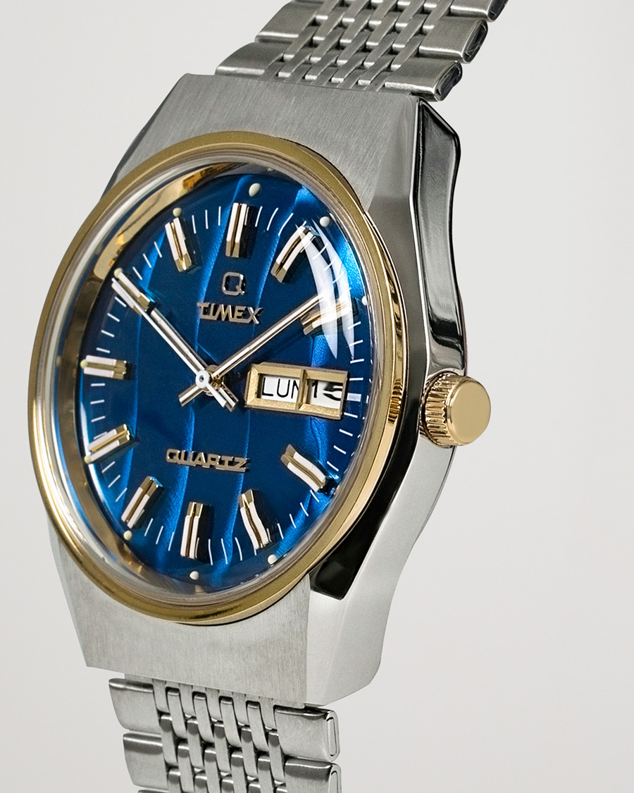 Heren | Timex Q Reissue 1978 Falcon Eye 38mm Steel/Blue Dial | Timex | Q Reissue 1978 Falcon Eye 38mm Steel/Blue Dial