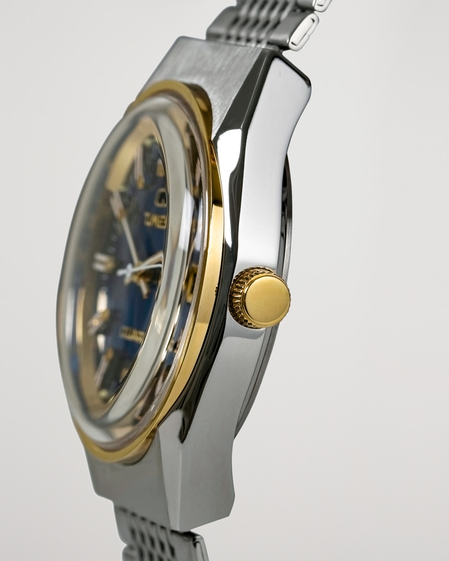 Heren | Timex Q Reissue 1978 Falcon Eye 38mm Steel/Blue Dial | Timex | Q Reissue 1978 Falcon Eye 38mm Steel/Blue Dial