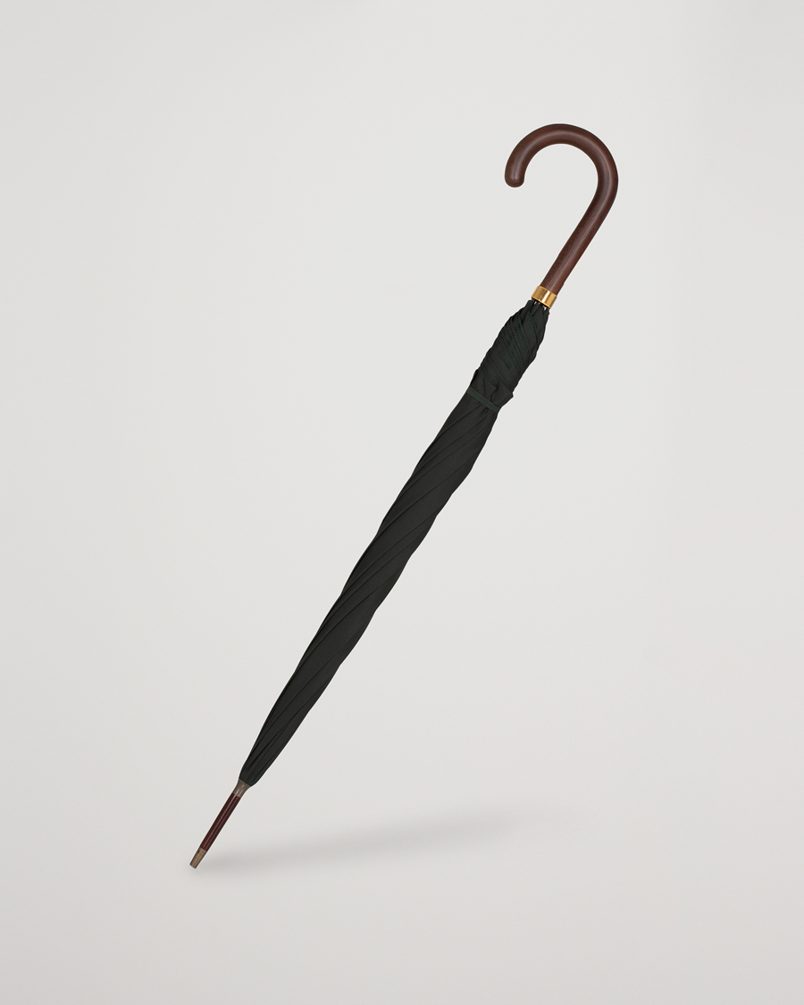 Heren | Paraplu's | Fox Umbrellas | Polished Hardwood Umbrella Racing Green