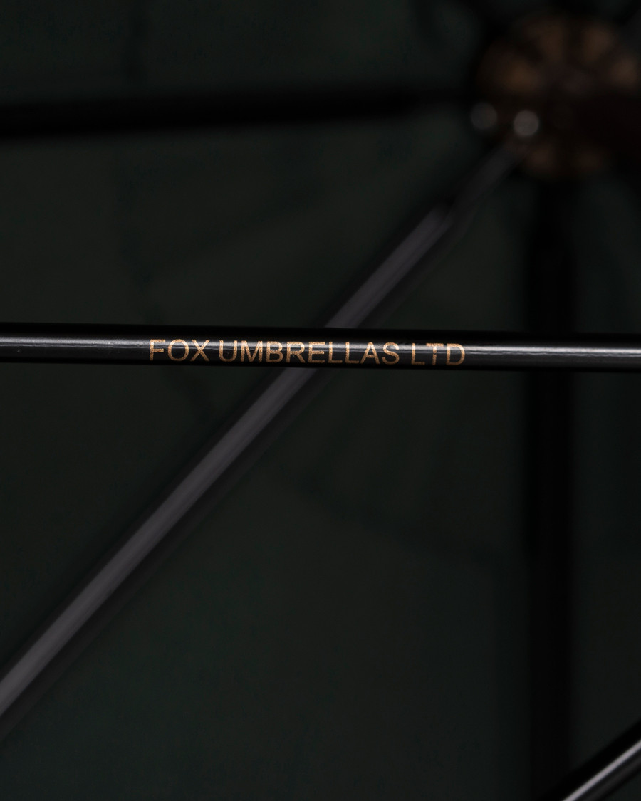 Heren | Paraplu's | Fox Umbrellas | Polished Hardwood Umbrella Racing Green