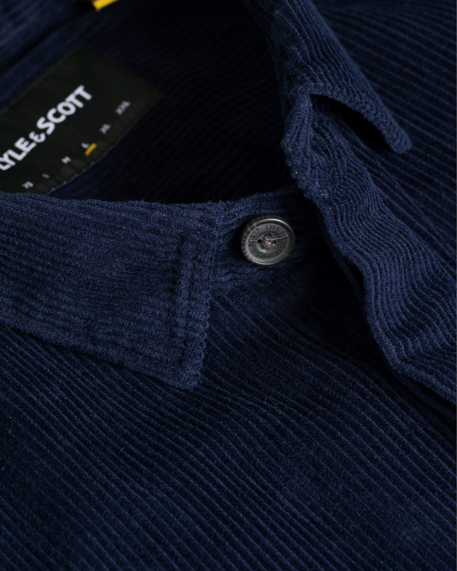 Heren | Overhemden | Lyle & Scott | Corduroy Overshirt Navy