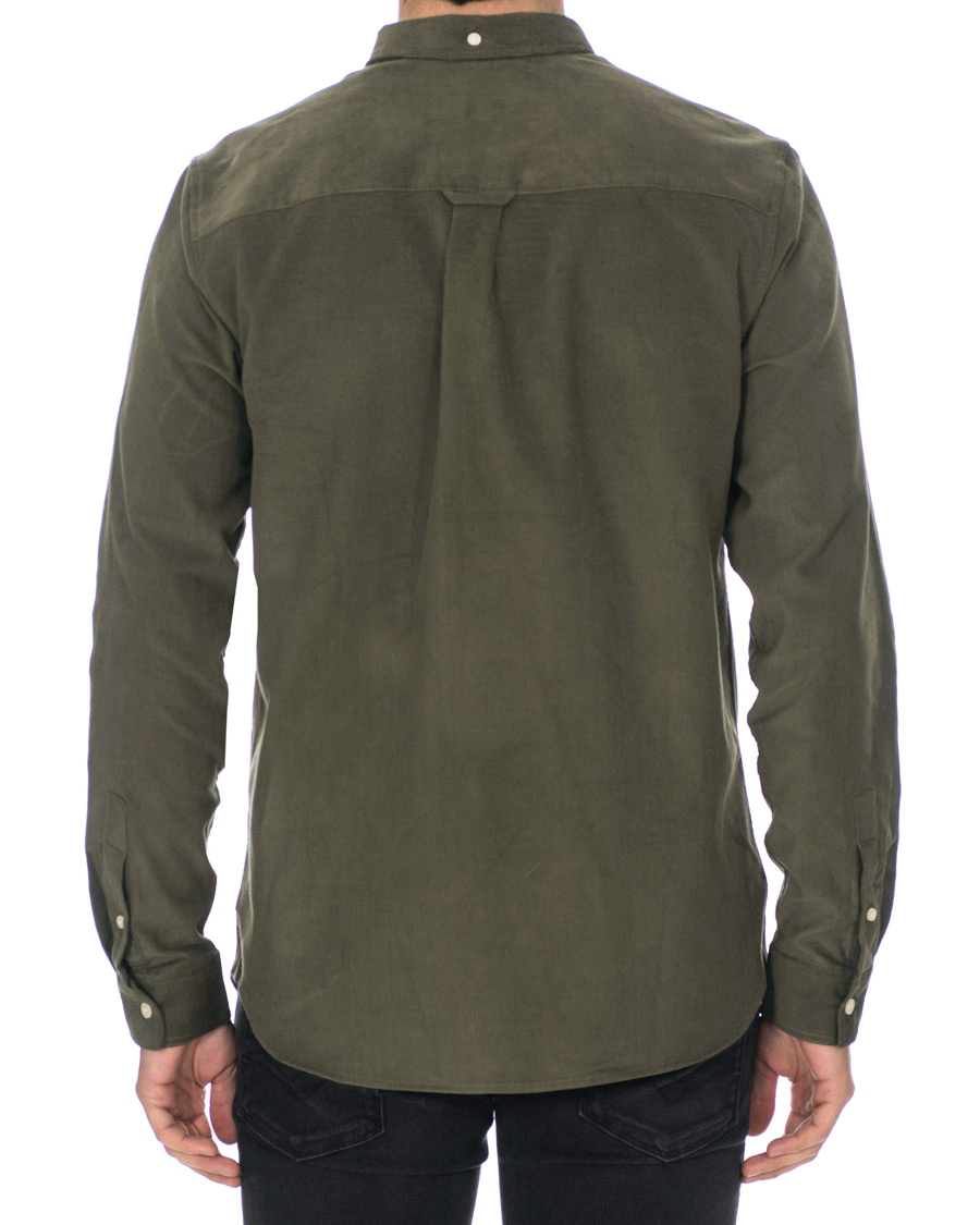 Heren | Overhemden | Lyle & Scott | Baby Corduroy Shirt Olive Green