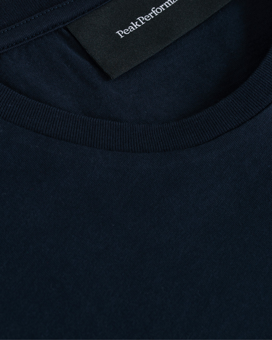 Heren | T-shirts | Peak Performance | Original Logo Crew Neck Tee Salute Blue