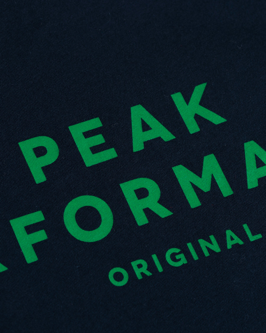 Heren | T-shirts | Peak Performance | Original Logo Crew Neck Tee Salute Blue