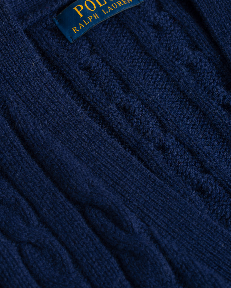 Heren | Truien | Polo Ralph Lauren | Cotton Cashmere Cable Slipover Newport Navy