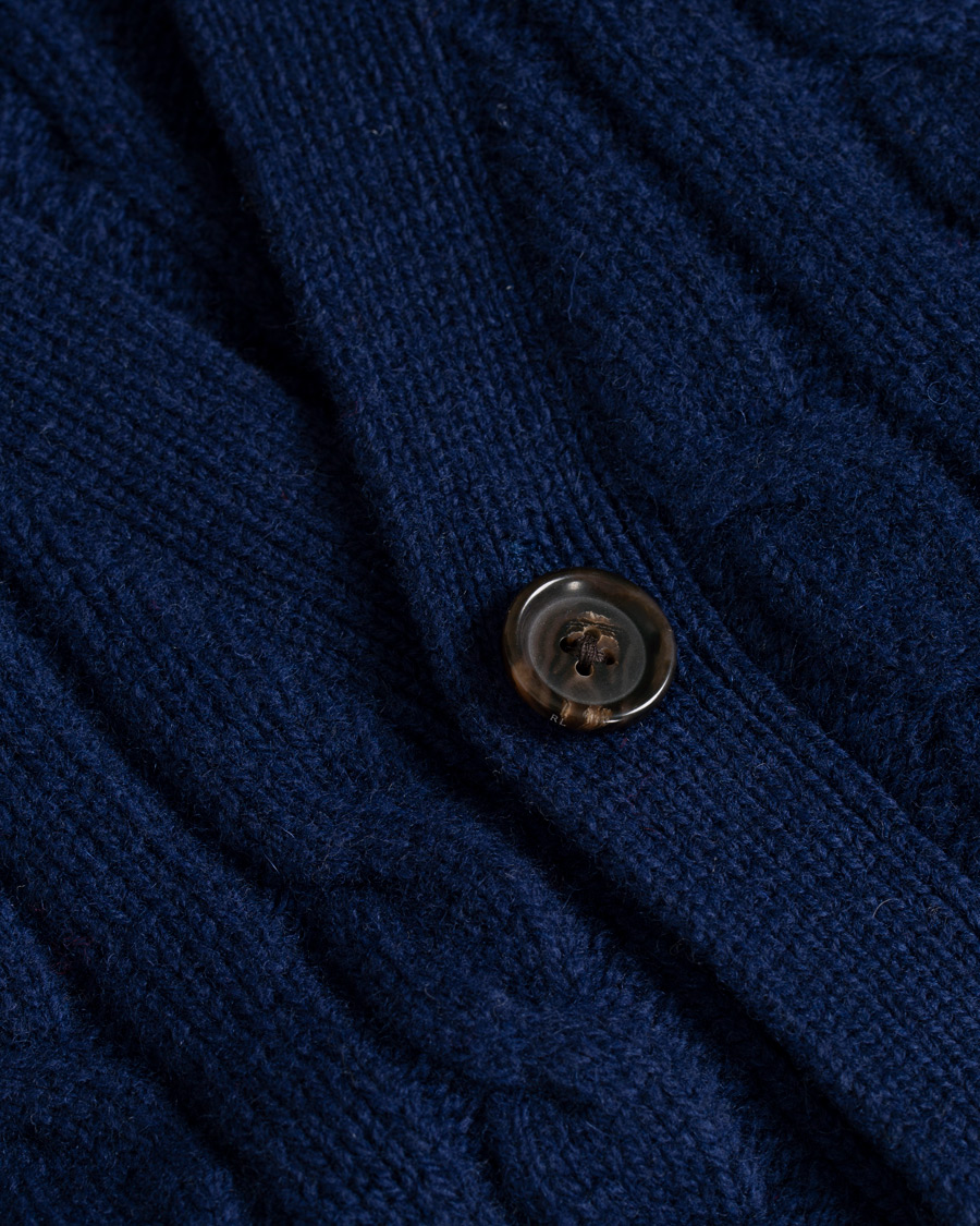 Heren | Truien | Polo Ralph Lauren | Cotton Cashmere Cable Slipover Newport Navy