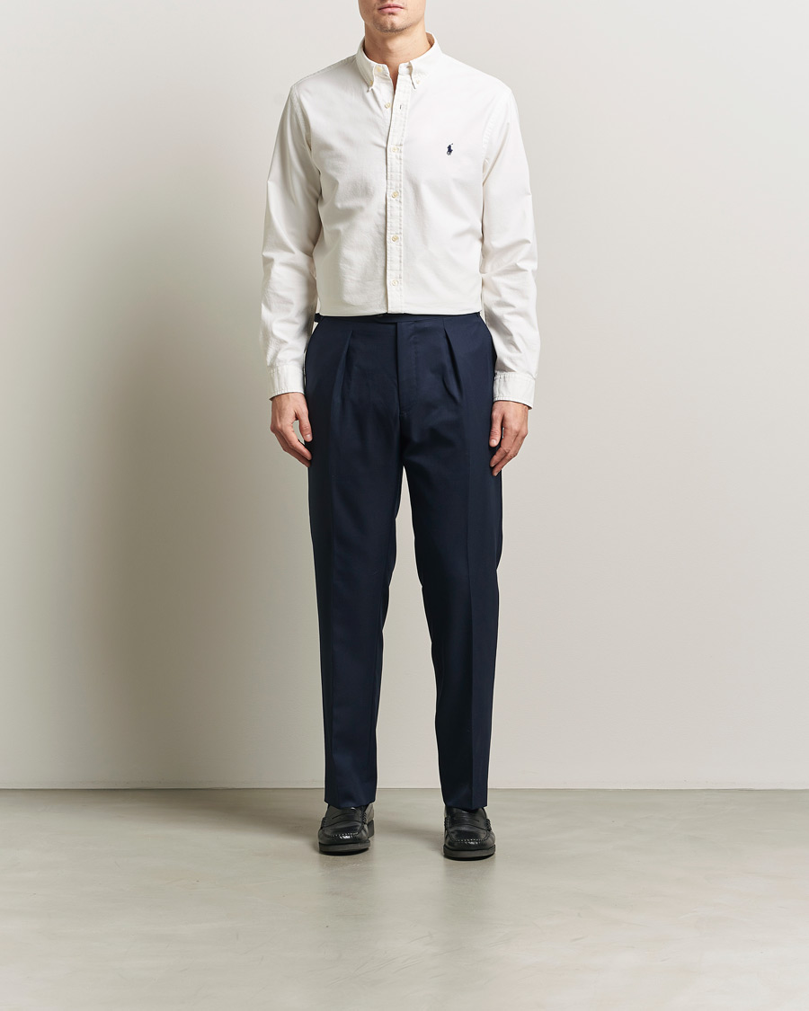 Heren | Overhemden | Polo Ralph Lauren | Slim Fit Garment Dyed Oxford Shirt White
