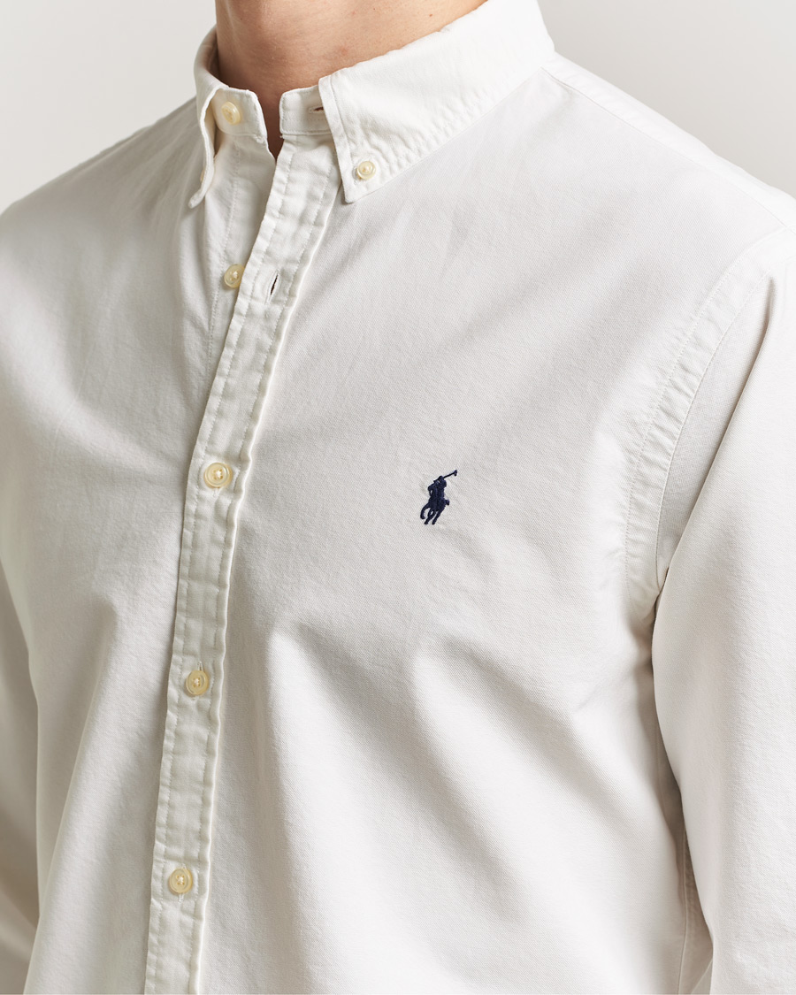 Heren | Overhemden | Polo Ralph Lauren | Slim Fit Garment Dyed Oxford Shirt White