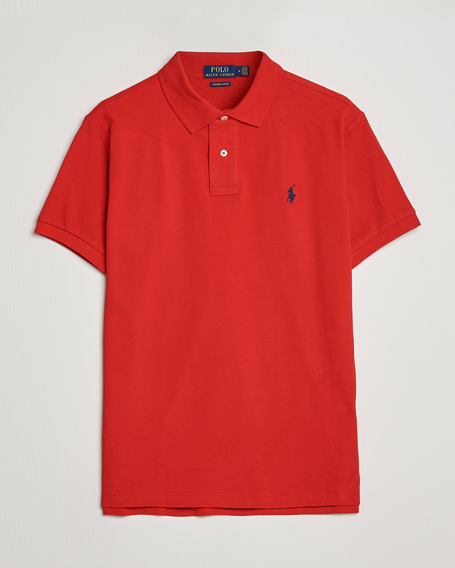 Heren | Polo's | Polo Ralph Lauren | Custom Slim Fit Polo Red