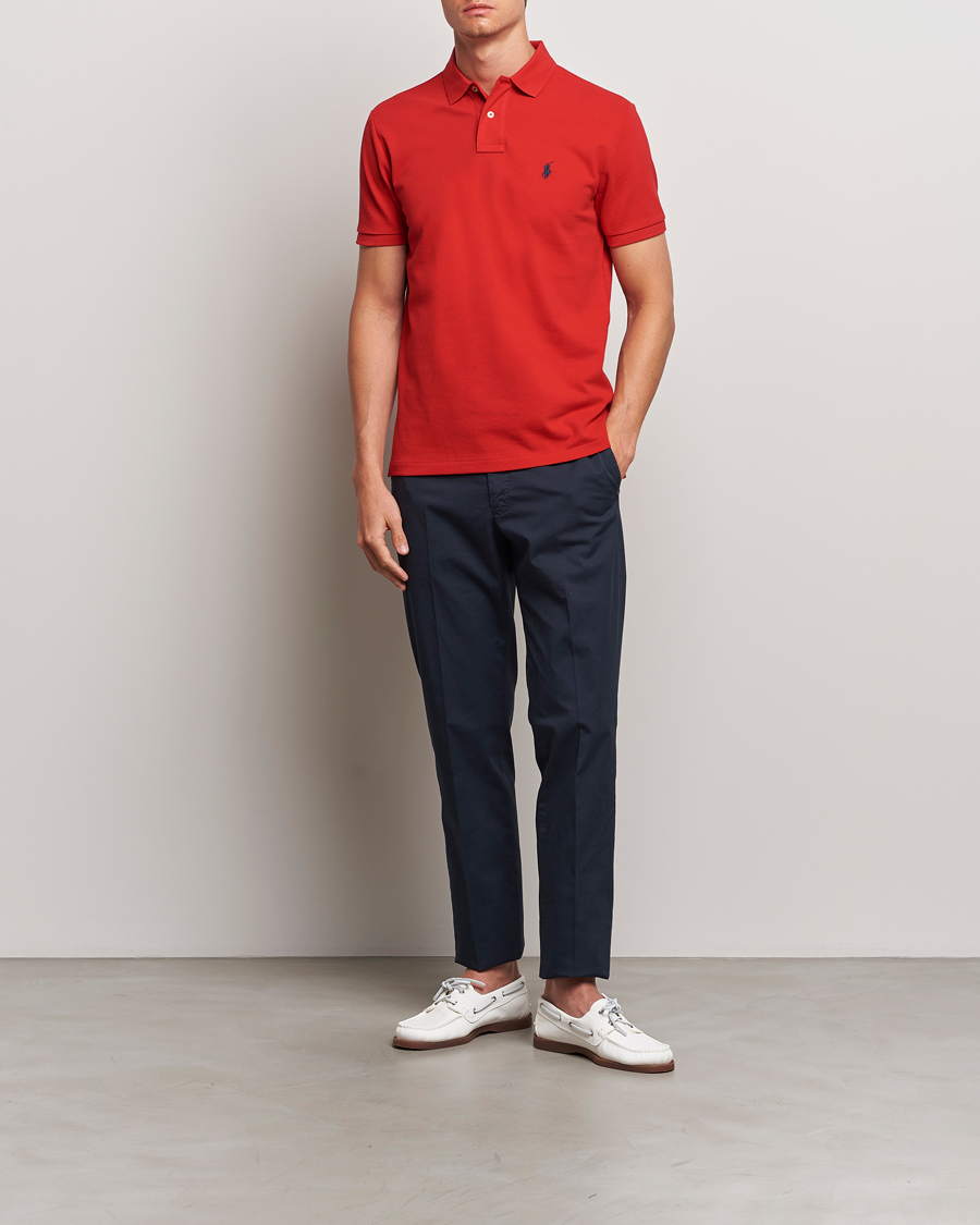 Heren | Polo's | Polo Ralph Lauren | Custom Slim Fit Polo Red