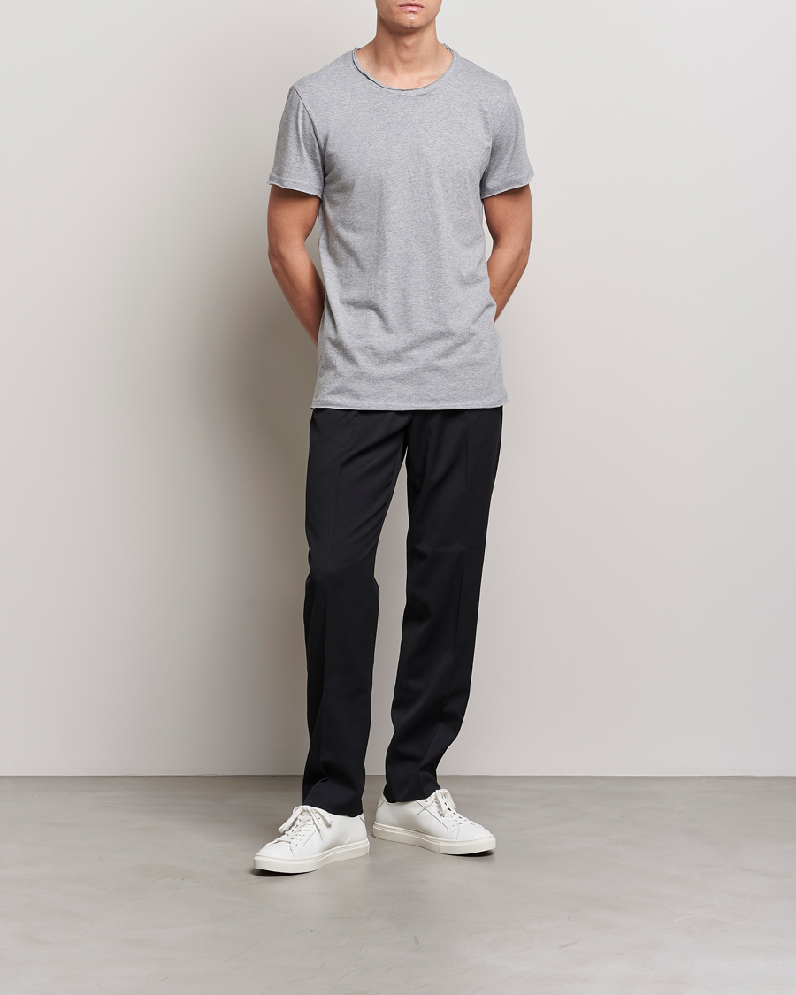 Heren | T-shirts | Bread & Boxers | Crew Neck Relaxed Grey Melange