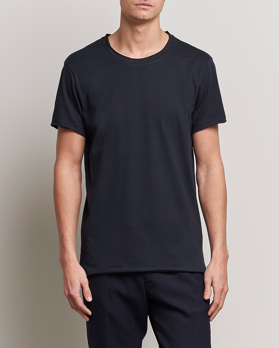 Heren | T-shirts met korte mouwen | Bread & Boxers | Crew Neck Relaxed Dark Navy