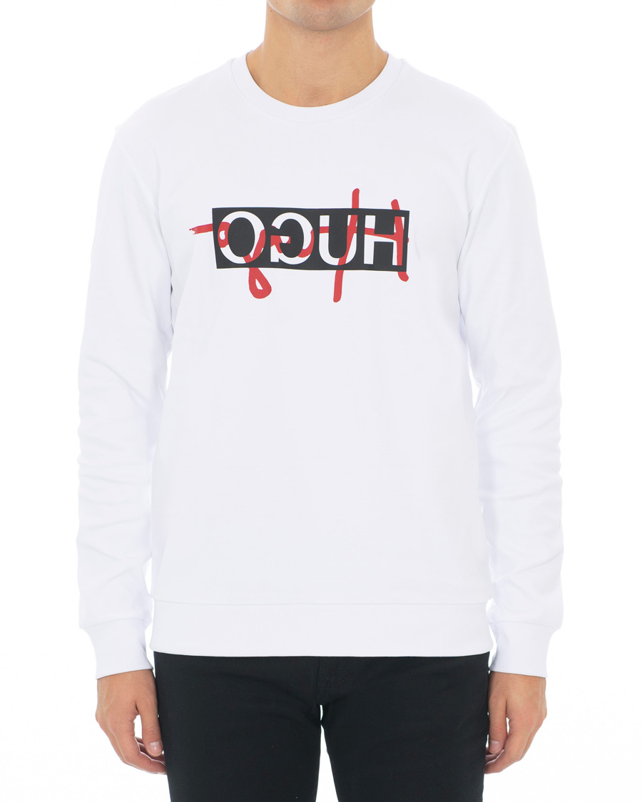 Heren | Truien | HUGO | Dicago Logo Sweatshirt White