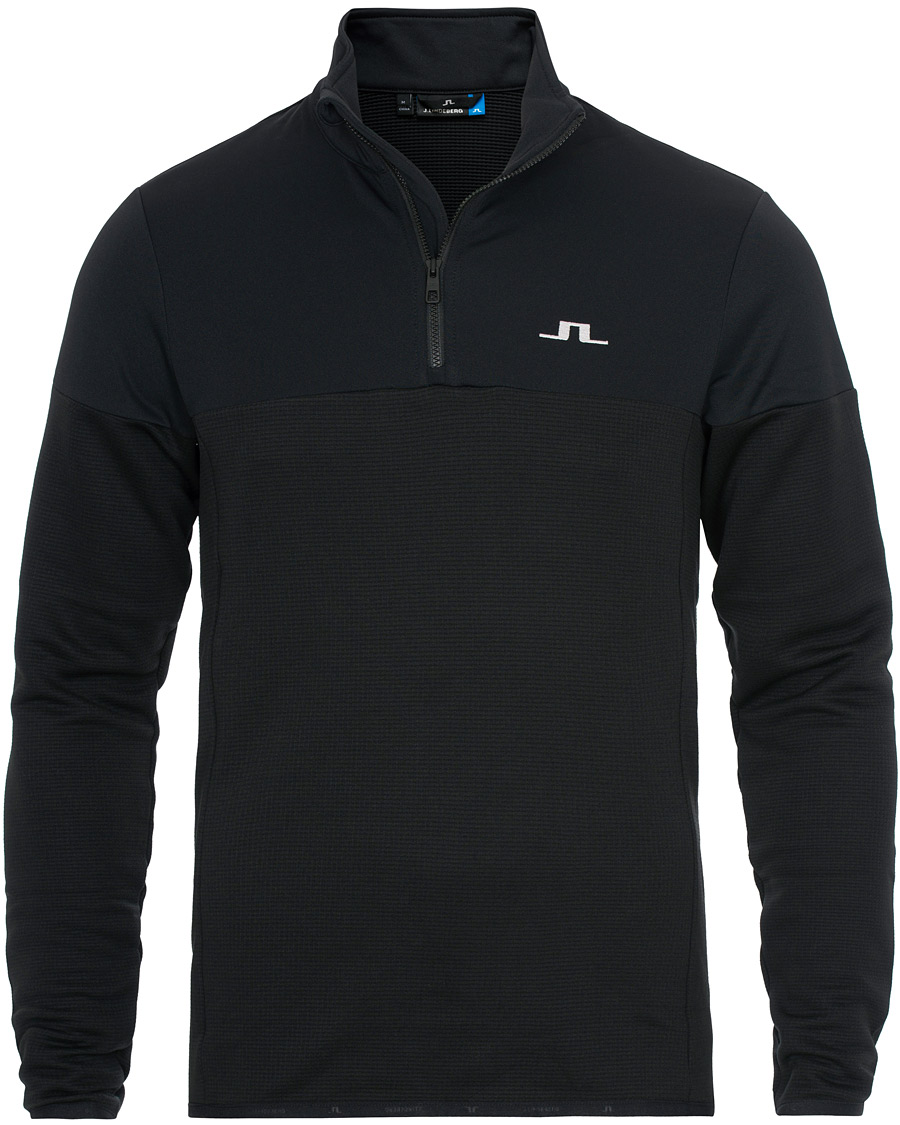 Heren | Truien | J.Lindeberg | Hubbard Half Zip Black