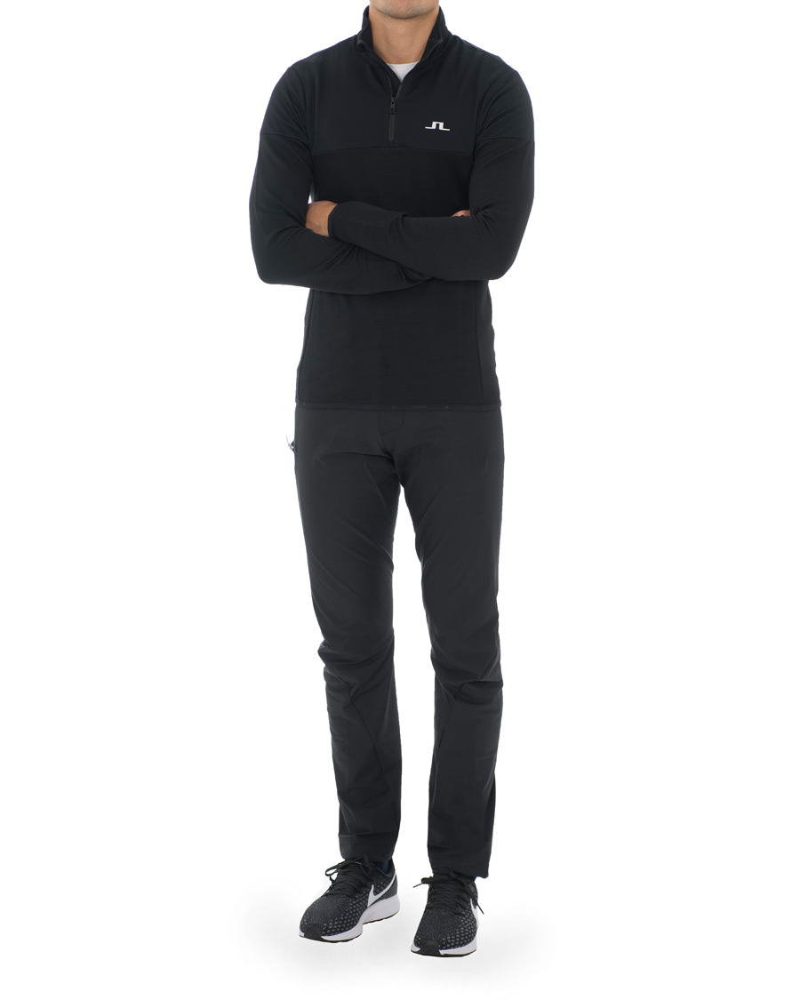 Heren | Truien | J.Lindeberg | Hubbard Half Zip Black