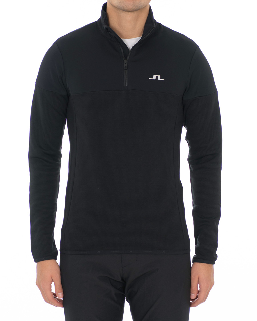 Heren | Truien | J.Lindeberg | Hubbard Half Zip Black
