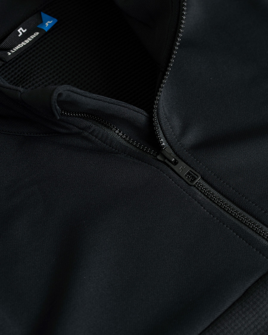 Heren | Truien | J.Lindeberg | Hubbard Half Zip Black