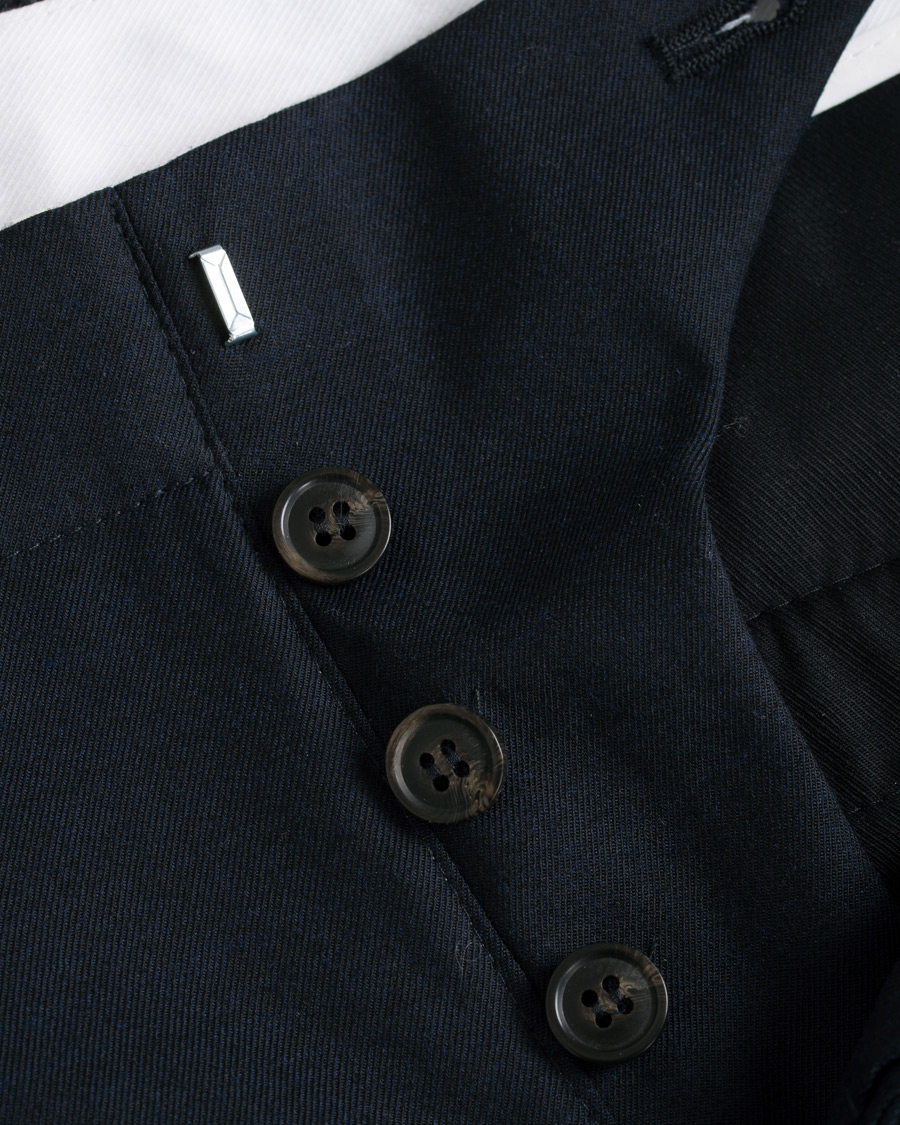 Heren | Broeken | Tiger of Sweden | Tarine Cropt Pleated Trousers Navy