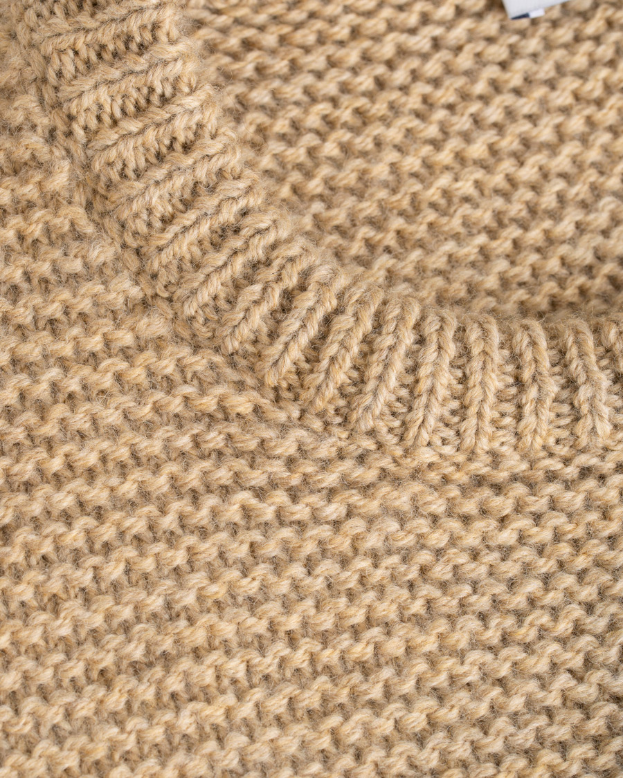 Heren | Truien | Tiger of Sweden | Pike Wool Structured Knitted Sweatshirt Beige