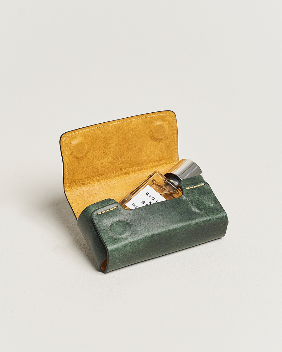 Heren | Thuis | Eight & Bob | Perfume Leather Case Forest Green