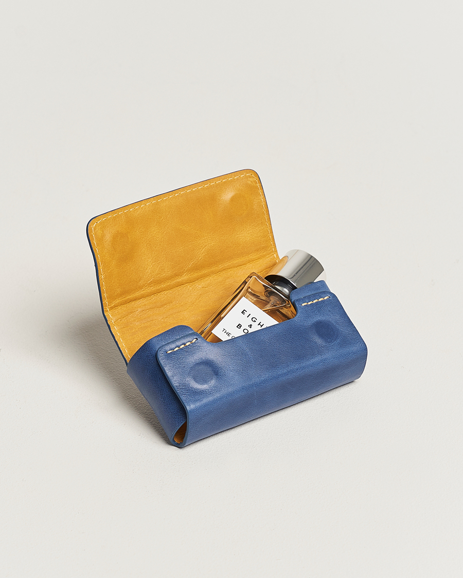 Heren | Lifestyle | Eight & Bob | Perfume Leather Case Navy Blue