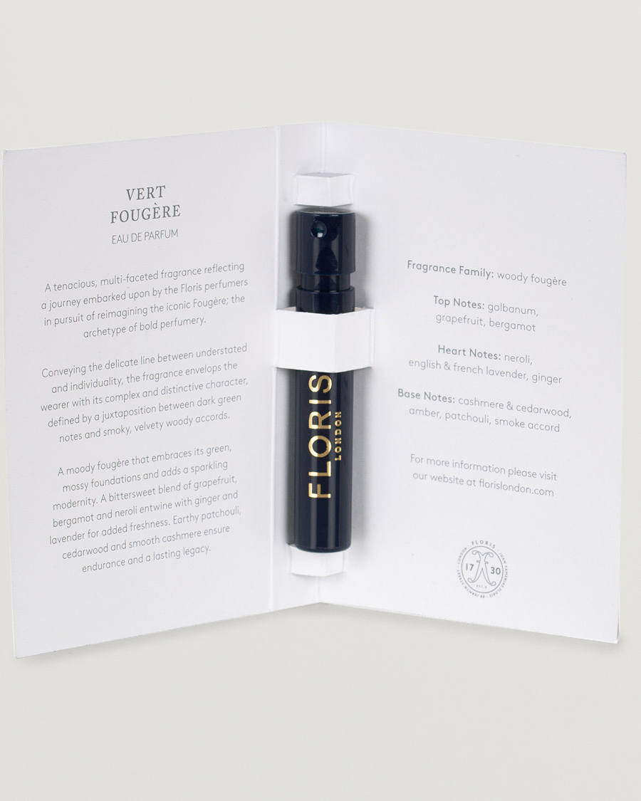 Heren | Geuren | | Floris London Vert Fougère Eau de Parfum 1,2ml Sample