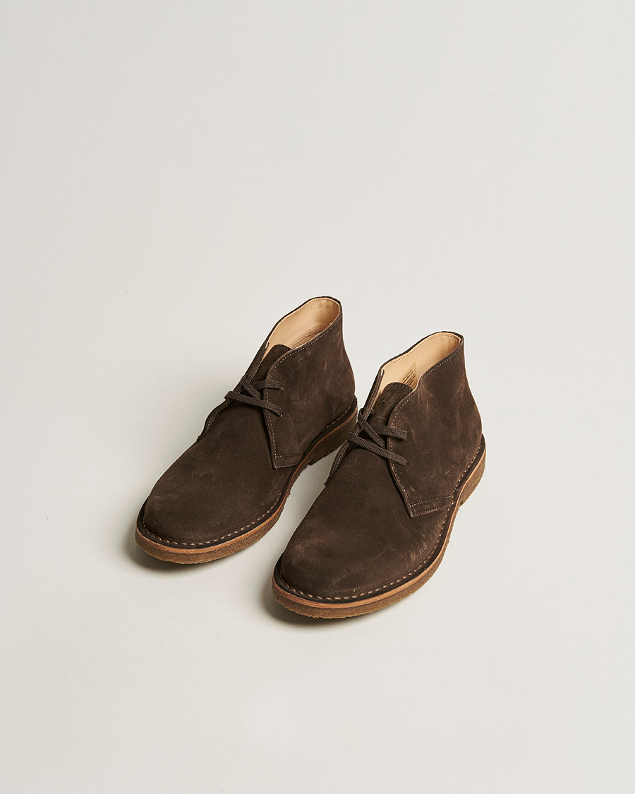 Heren | Suède schoenen | Astorflex | Greenflex Desert Boot Dark Brown Suede