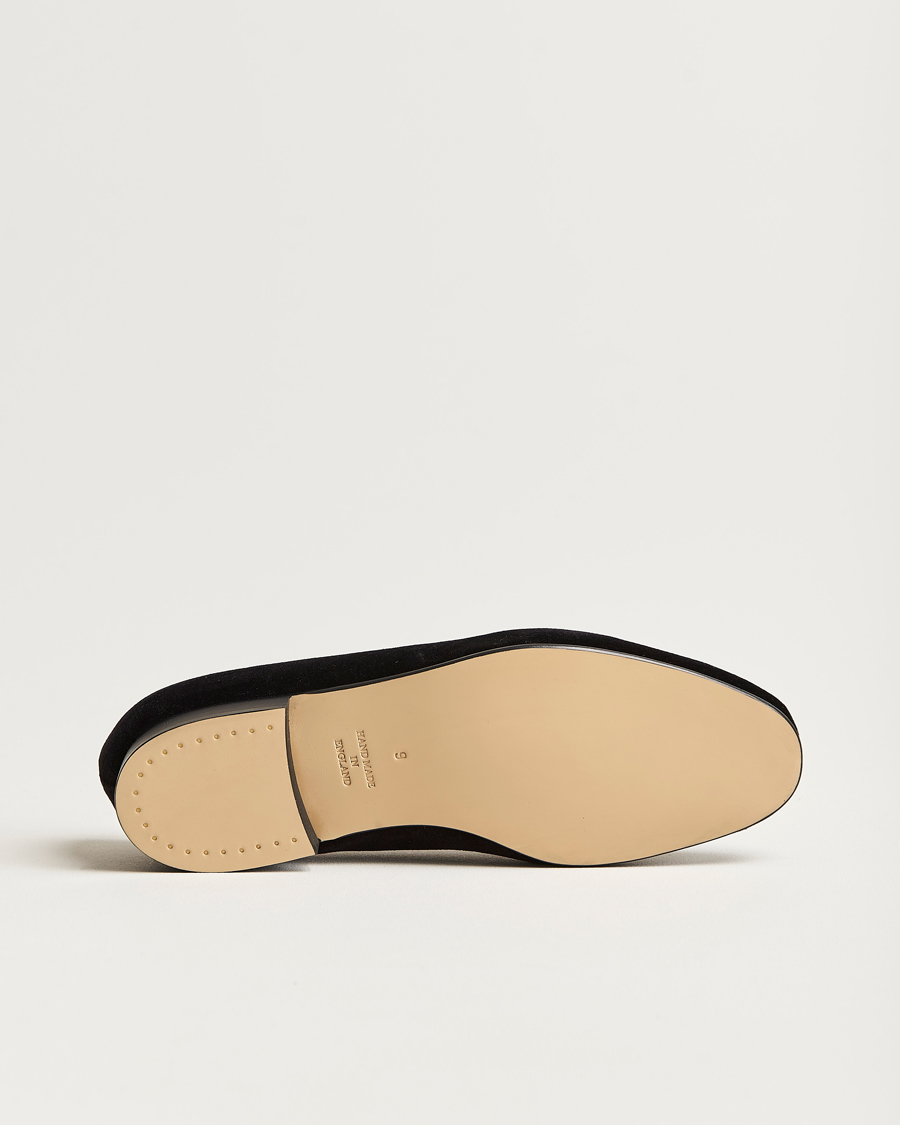 Heren | Trouwpak | Bowhill & Elliott | Opera Velvet Bow Pumps Black