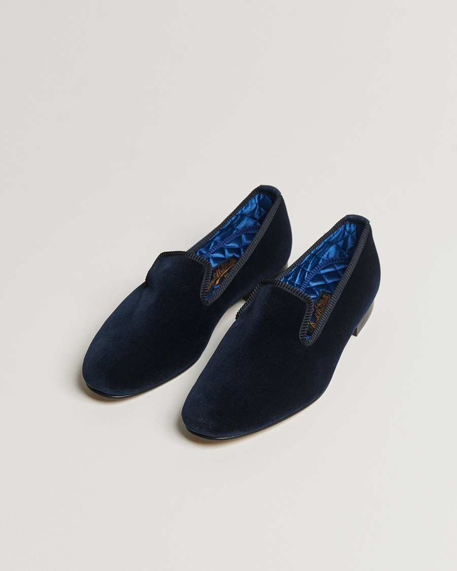 Heren | Best of British | Bowhill & Elliott | Albert Plain Pumps Navy