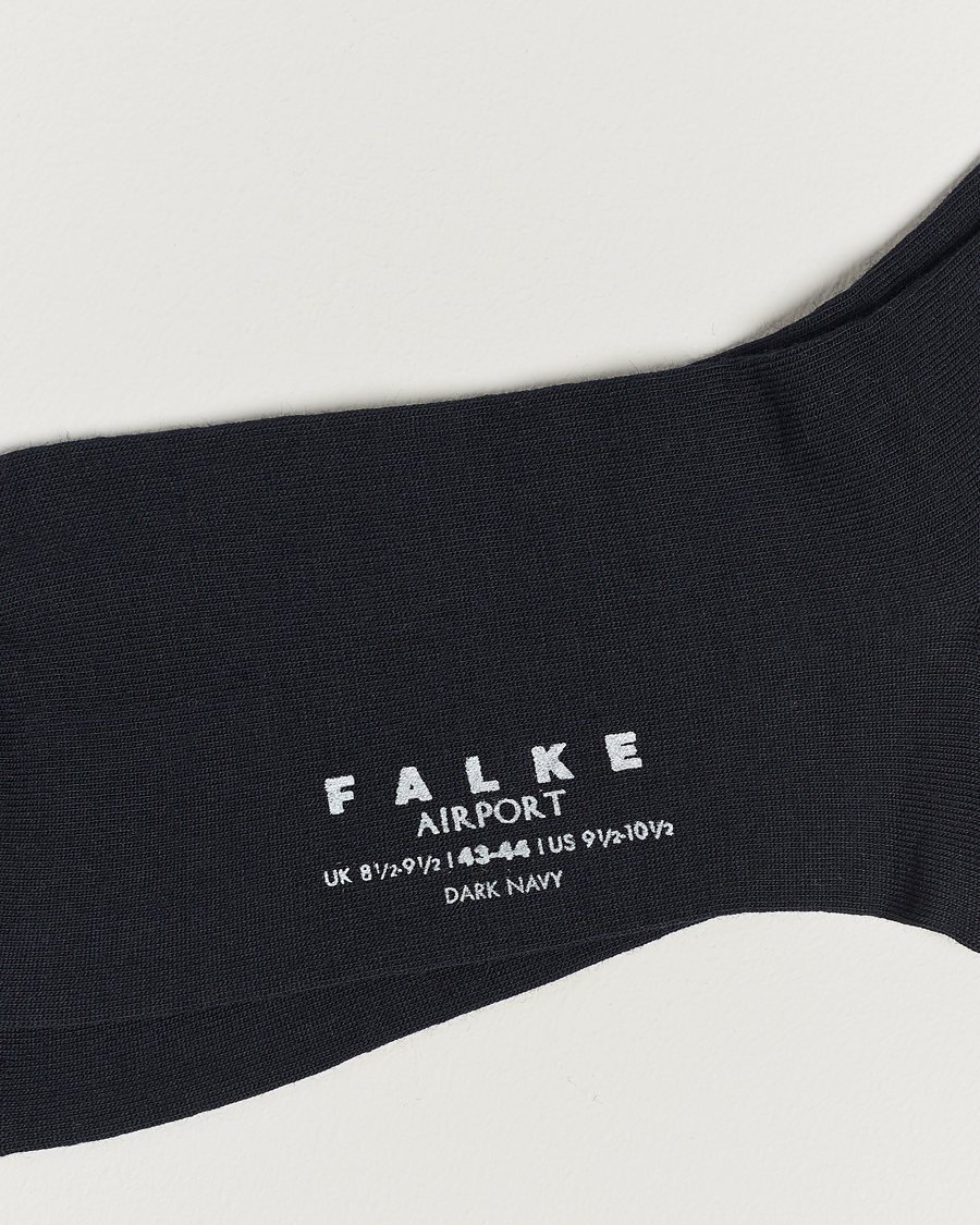 Heren | Falke | Falke | Airport Knee Socks Dark Navy