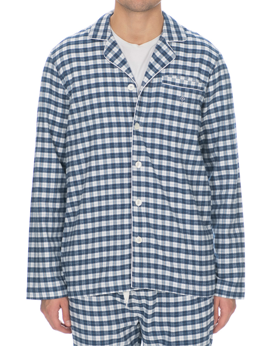 Heren | Ondergoed | Gant | Flannel Pyjama Set Eggshell