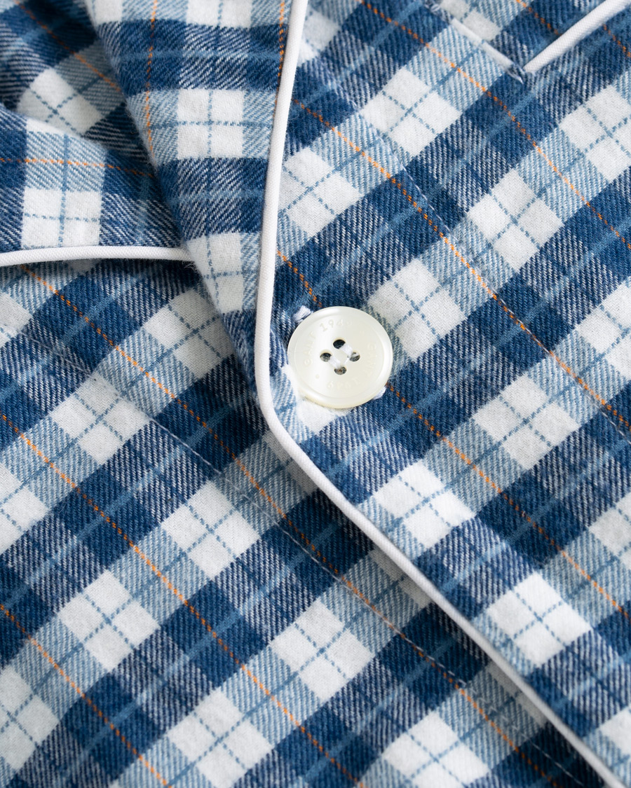 Heren | Ondergoed | Gant | Flannel Pyjama Set Eggshell