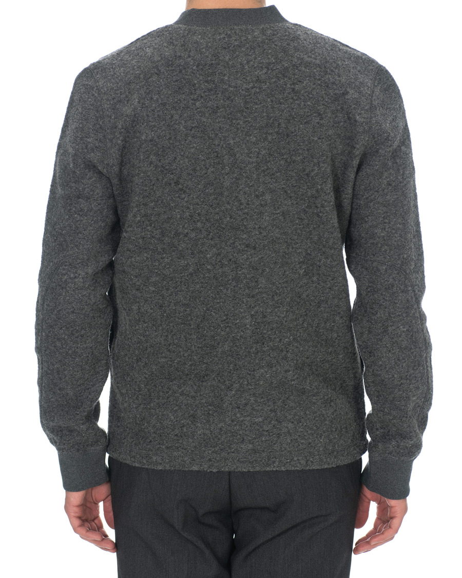 Heren | Truien | Samsøe Samsøe | Samsøe & Samsøe Allaro Full Zip Wool Cardigan Dark Grey Melange