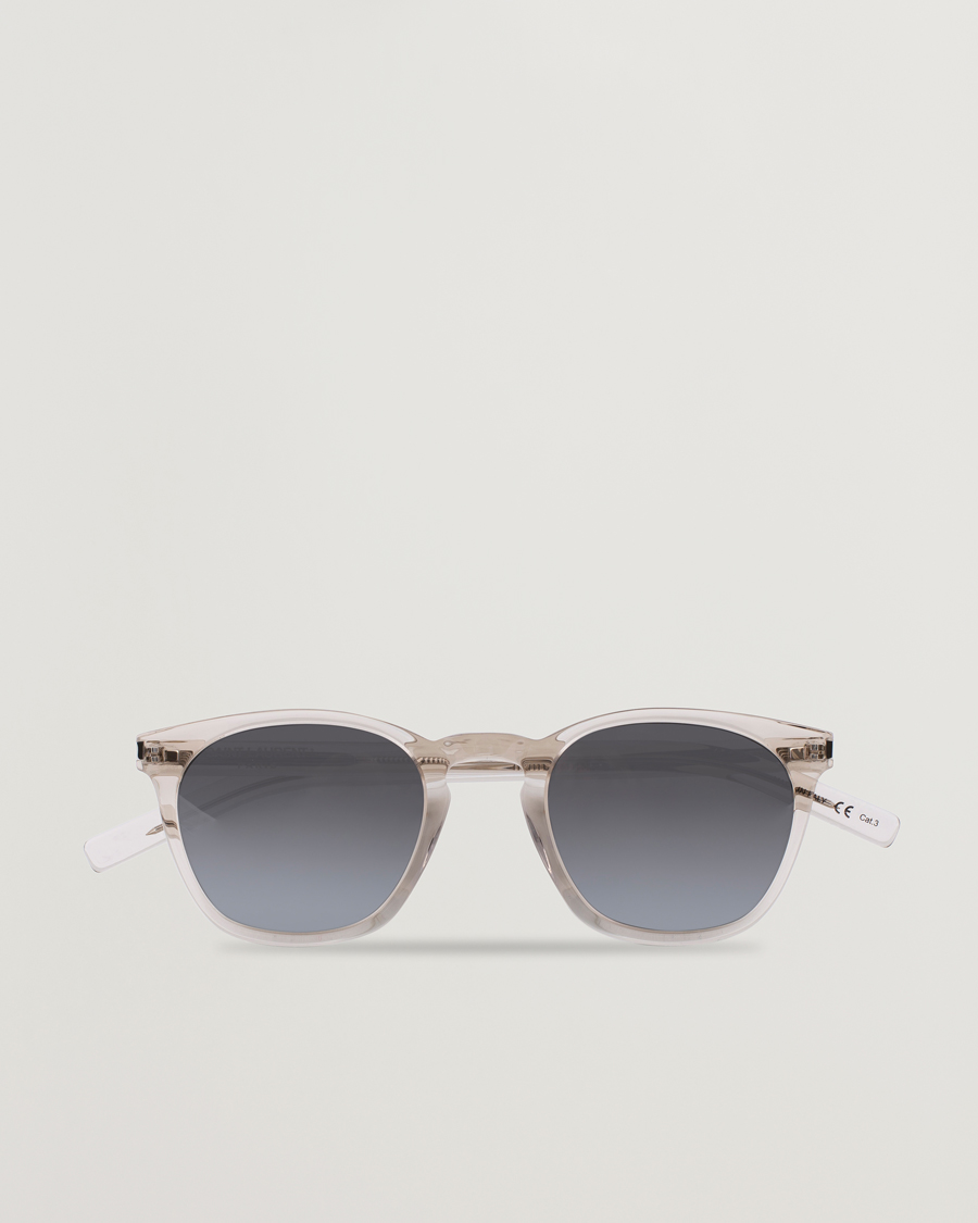 Heren | Saint Laurent | Saint Laurent | SL 28 Sunglasses Beige/Silver